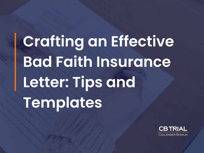 bad faith insurance letter