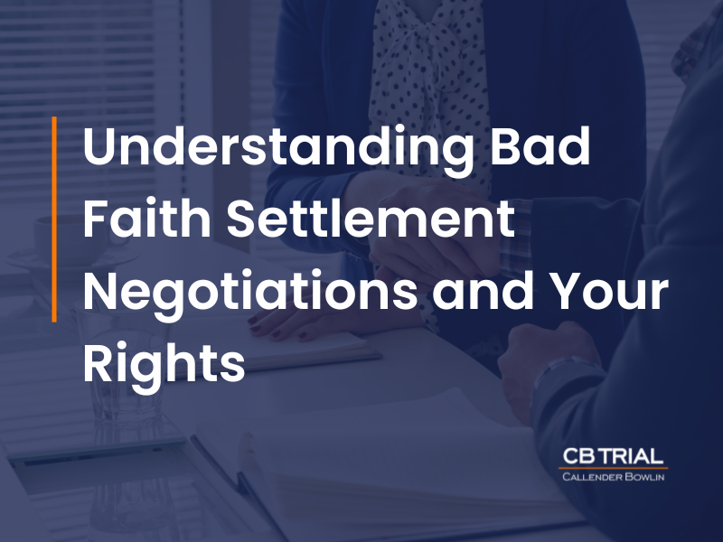bad faith settlement negotiations