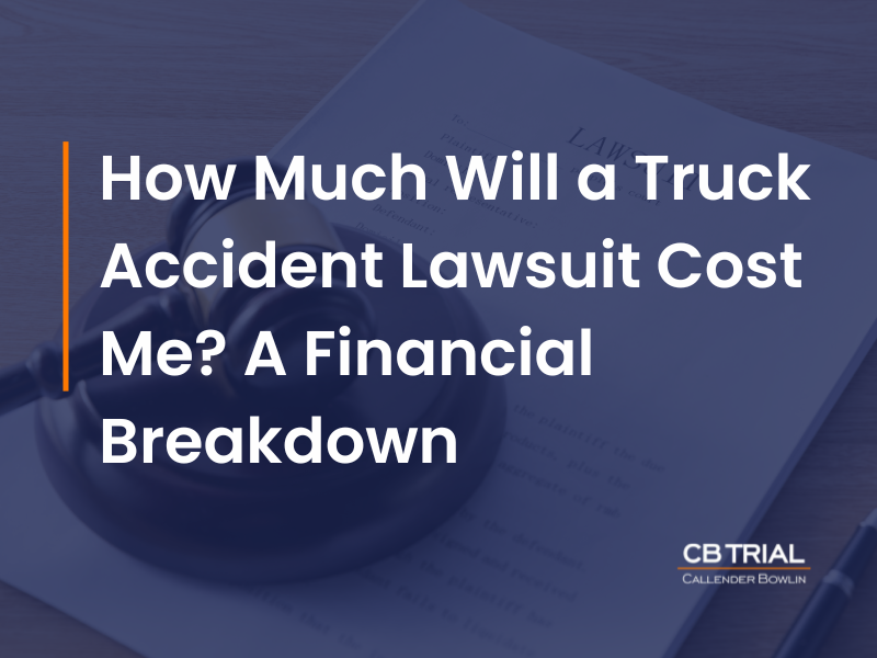 how much will a truck accident lawsuit cost me