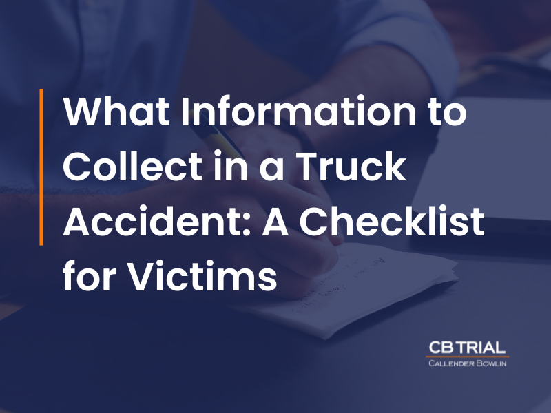 what information to collect in a truck accident