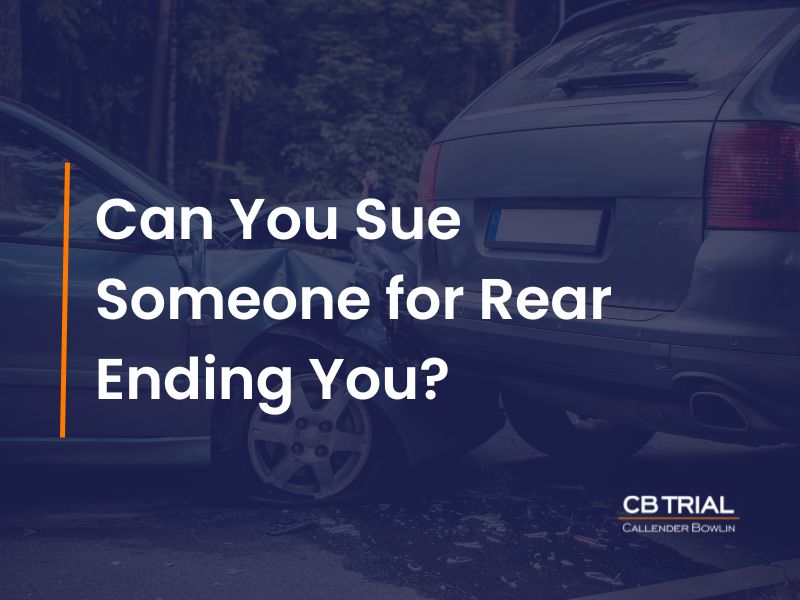 Can You Sue Someone for Rear Ending You?